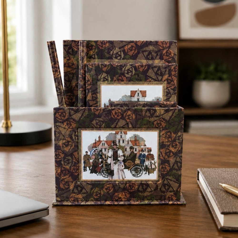 Vintage Avon President's Club 2006 Desk Organizer & Notepad Set — Collectible